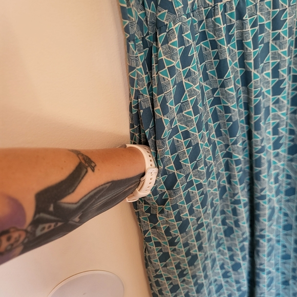 Toad & Co Sunkissed Maxi Dress Geometric Teal Small - Picture 6 of 16